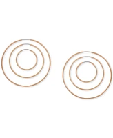 Guess Gold-tone Set of Three Endless Hoops 1 ¼", 2", 2 ¾"