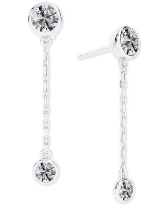 Portfolio by De Beers Forevermark Diamond Bezel Chain Drop Earrings (3/8 ct. t.w.) in 14k White Gold