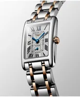 Longines Women's Swiss DolceVita 18K Gold & Stainless Steel Bracelet Watch 20.5mmx32mm