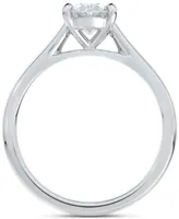 Portfolio by De Beers Forevermark Diamond Oval-Cut Cathedral Solitaire Engagement Ring (5/8 ct. t.w.) in 14k White Gold