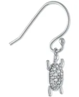 Giani Bernini Cubic Zirconia Turtle Drop Earrings in Sterling Silver, Created for Macy's