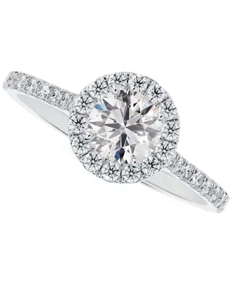 Portfolio by De Beers Forevermark Diamond Halo Engagement Ring (1 ct. t.w.) in 14K White Gold
