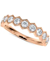 Portfolio by De Beers Forevermark Diamond Honeycomb Band (3/4 ct. t.w.) in 14k White, Yellow or Rose Gold