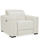 Closeout! Jenneth 41" Leather Recliner, Created for Macy's