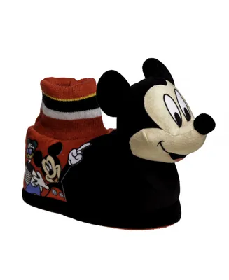 Disney Toddler Boys Mickey Mouse Slippers - Black