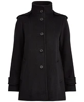 Lauren Ralph Lauren Women's Hooded Wool Blend Walker Coat