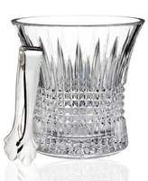 Waterford Lismore Diamond Ice Bucket with Tongs