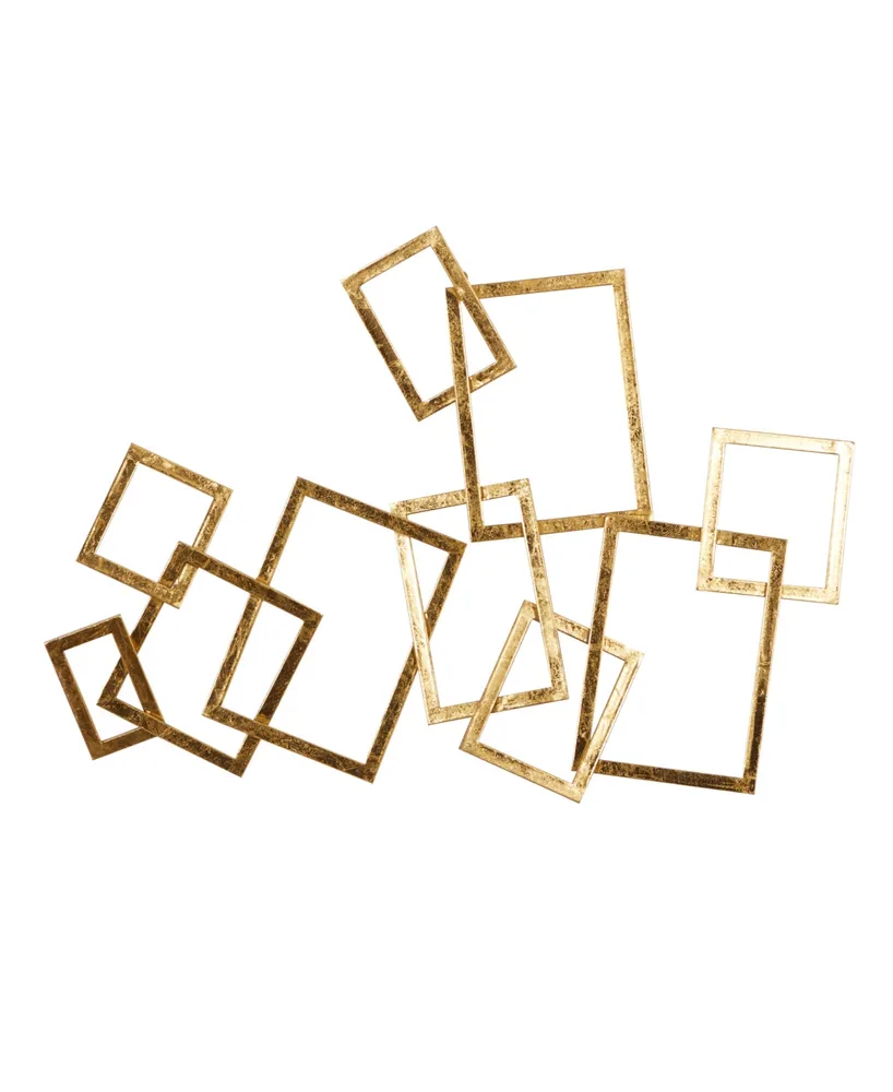 CosmoLiving by Cosmopolitan Contemporary Wall Decor - Gold