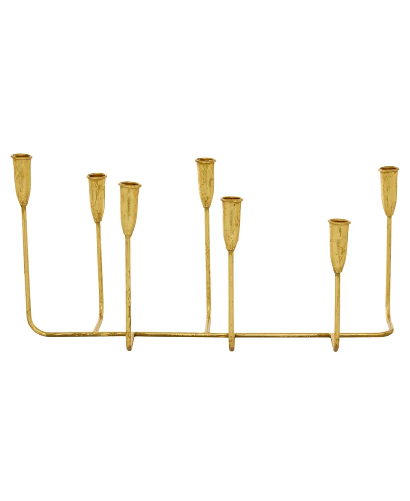 CosmoLiving by Cosmopolitan Contemporary Candlestick Holders - Gold