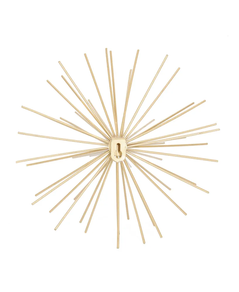 Contemporary Abstract Wall Decor, Set of 3 - Gold