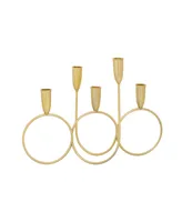 CosmoLiving by Cosmopolitan Contemporary Candelabra - Gold