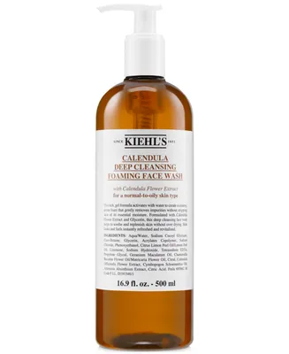 Kiehl's Since 1851 Calendula Deep Cleansing Foaming Face Wash, 16.9-oz.