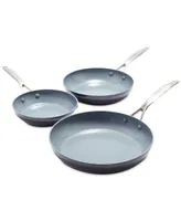 GreenPan Valencia Pro Healthy Ceramic Nonstick 8", 9.5" & 11" Frypan Set