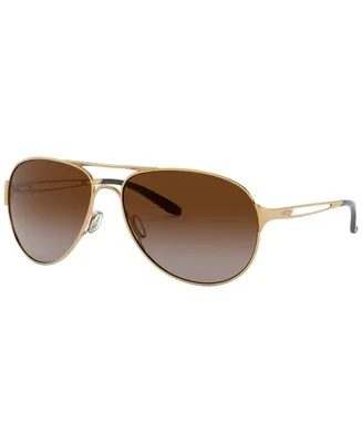 Oakley Unisex Pilot Sunglasses, OO4054 60 Caveat - Gold