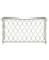 Contemporary Console Table - Silver