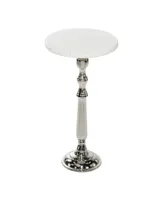 Traditional Accent Table - Silver