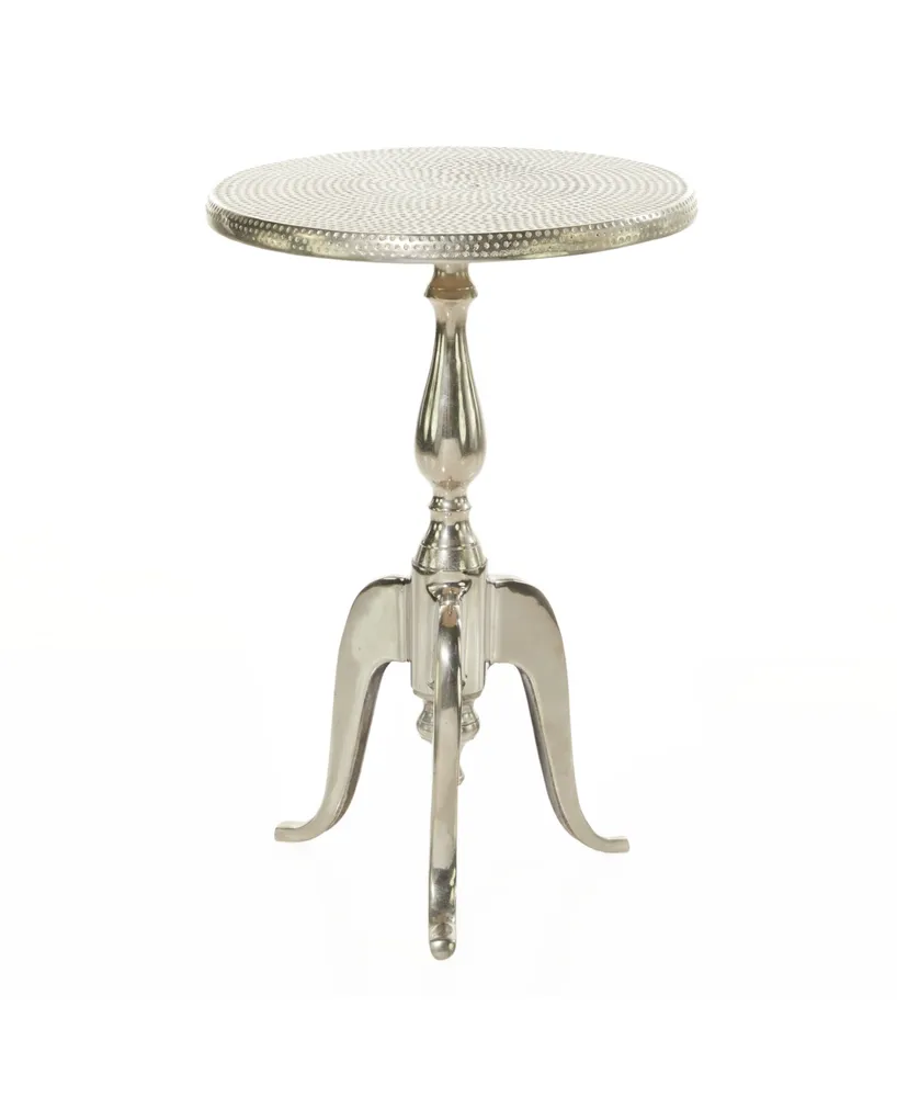 Traditional Accent Table - Silver