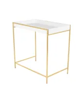 Contemporary Console Table, Set of 2 - Gold