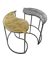 Contemporary Accent Table, Set of 2
