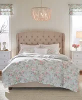 Laura Ashley Madelynn Cotton Reversible Piece Duvet Cover Set