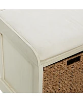 Traditional Wood Storage Bench