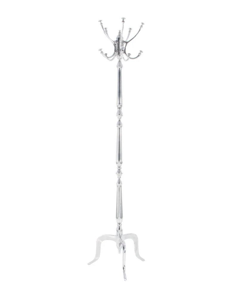 Traditional Coat Rack - Silver