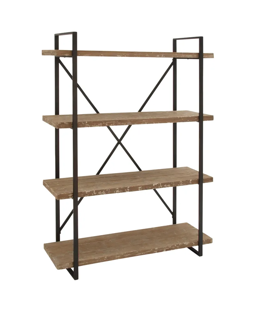 Wood Industrial Shelving Unit