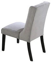 Newport Upholstered Side Chairs with Tufted Back, Set of 2