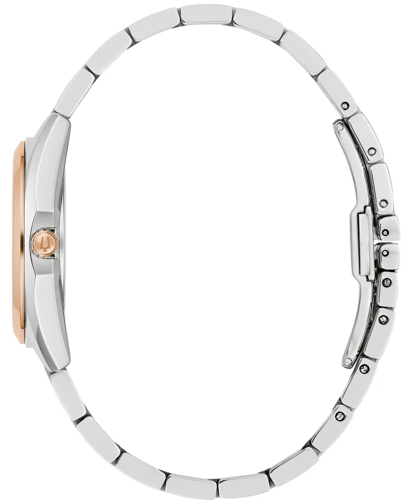 Bulova Women's Surveyor Diamond Accent Two-Tone Stainless Steel Bracelet Watch 31mm - Two