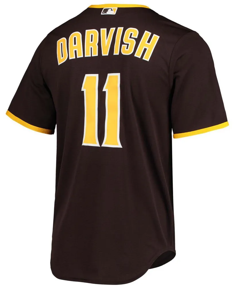 Men's Yu Darvish Brown San Diego Padres Alternate Replica Player Jersey