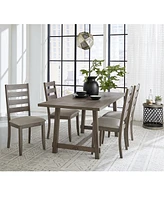 Closeout! Max Meadows Laminate Trestle Rectangular Dining Table