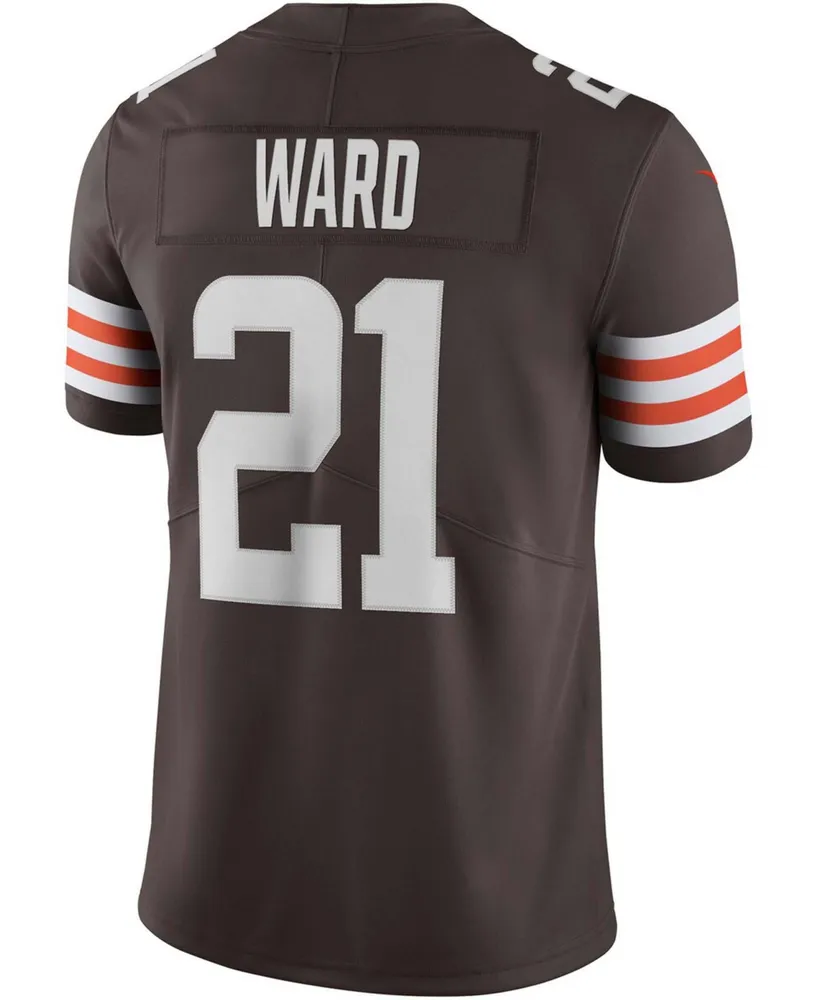 Men's Denzel Ward Brown Cleveland Browns Vapor Limited Jersey