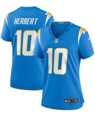 Women's Justin Herbert Powder Blue Los Angeles Chargers Game Jersey