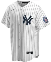 Men's Derek Jeter White and Navy New York Yankees 2020 Hall of Fame Induction Replica Jersey