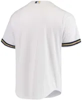 Men's White Milwaukee Brewers Team Official Jersey