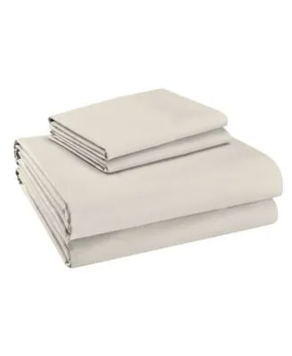 400 Thread Count Cotton Solid Wrinkle Resistant Sateen Sheet Set Pillowcases