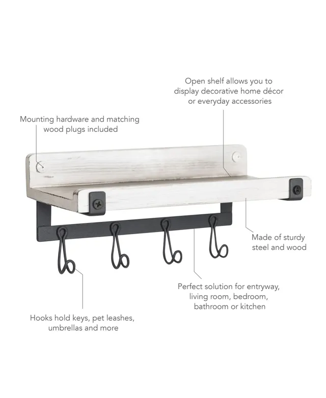 Spectrum Rowan Wall Mount Valet Hook Station