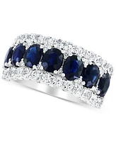 Effy Blue & White Sapphire Ring (3-1/2 ct. t.w.) Diamond (1/20 14k Gold. (Also available Emerald and Pink Sapphire)