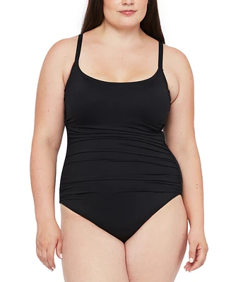 La Blanca Plus Island Goddess Lingerie Mio Tummy Control One-Piece Swimsuit