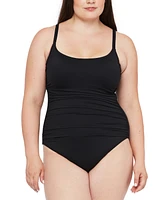 La Blanca Plus Island Goddess Lingerie Mio Tummy Control One-Piece Swimsuit