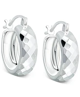 Giani Bernini Faceted Small Hoop Earrings, 15mm, Created for Macy's