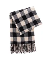 Decorative Sofa Bed Check Tassel Wrap Shawl Throw, 60" x 50"