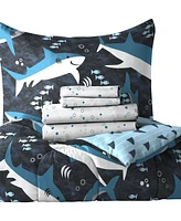 Dream Factory Sharks 5-Piece Twin Comforter Set