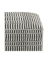 Safford Square Woven Outdoor and Indoor Pouf