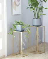 Contemporary Accent Table, Set of 2
