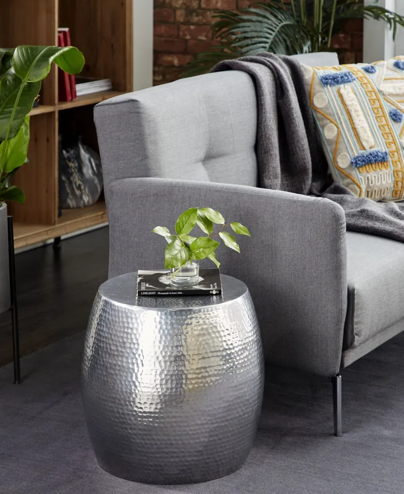 Contemporary Accent Table - Silver