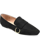 Journee Collection Women's Benntly Square Toe Slip On Loafers