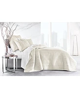 Hotel Collection Variegated Stripe Velvet Coverlet Set, Full/Queen, Exclusively at Macy's