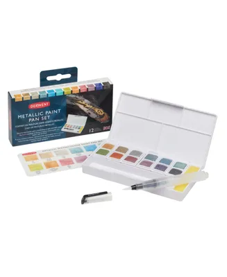 Derwent Metallic Paint Pan Set, 19 Pieces