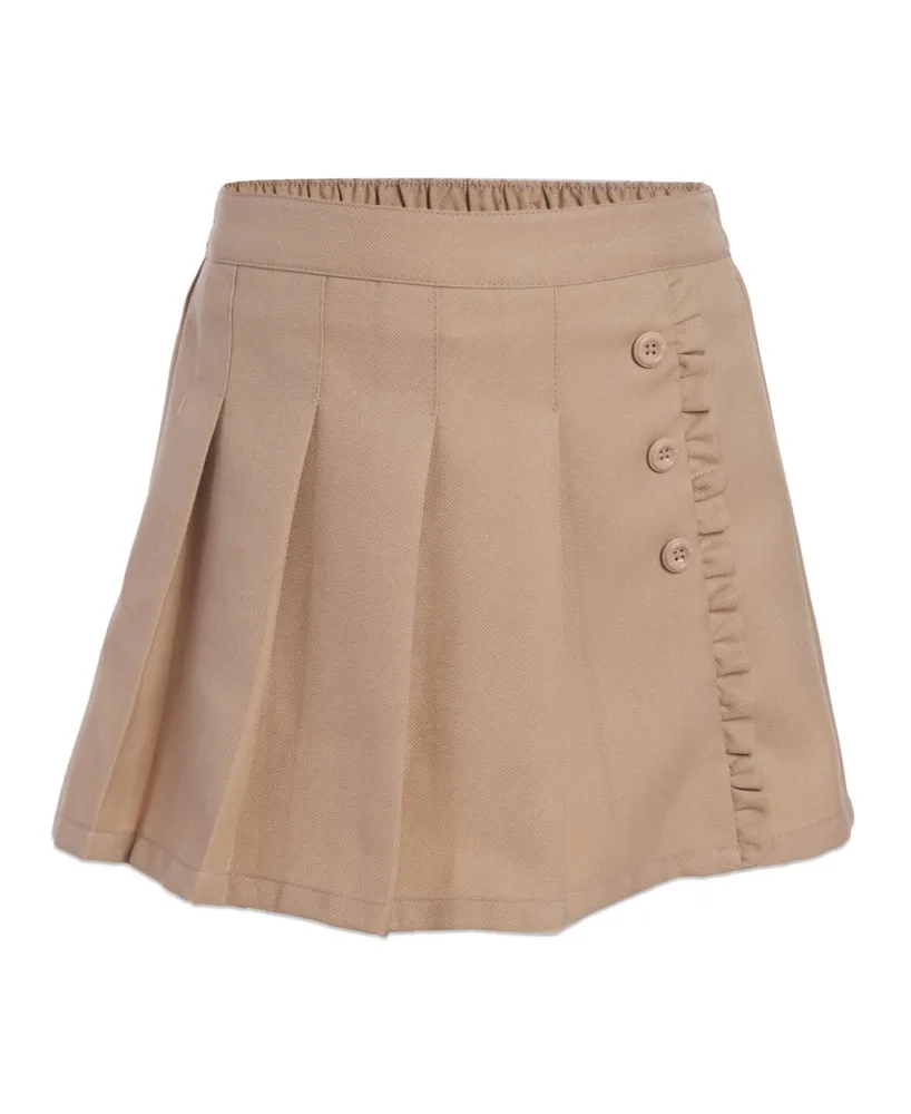 Nautica Big Girls Uniform Pleated Scooter Shorts